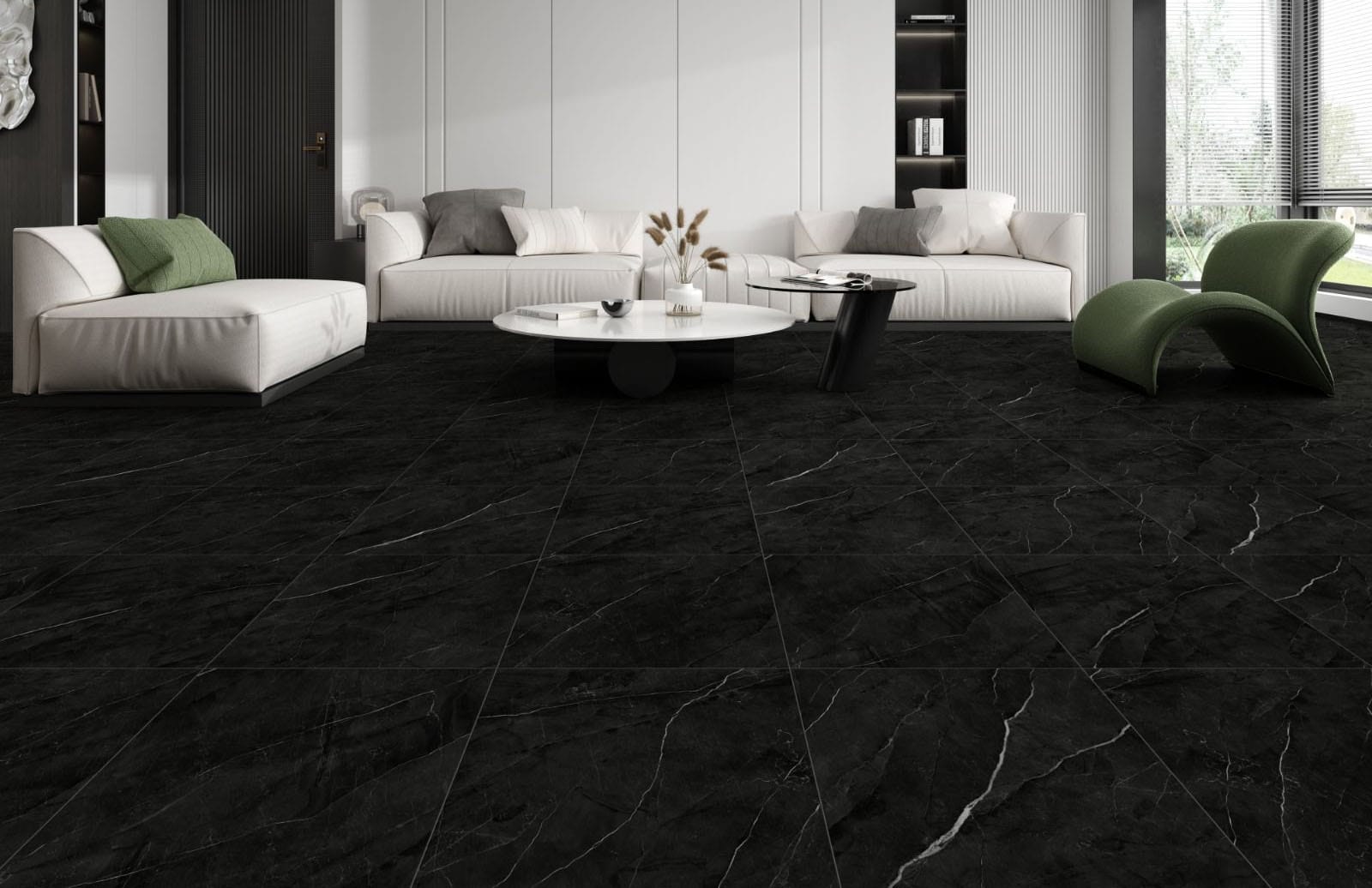 black luxury vinyl flooring