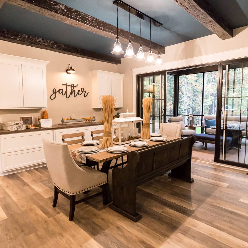 dinning room luxury vinyl flooring