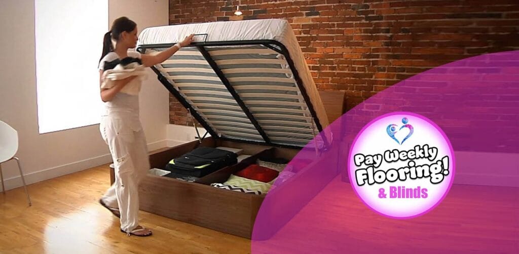 how to close a storage bed